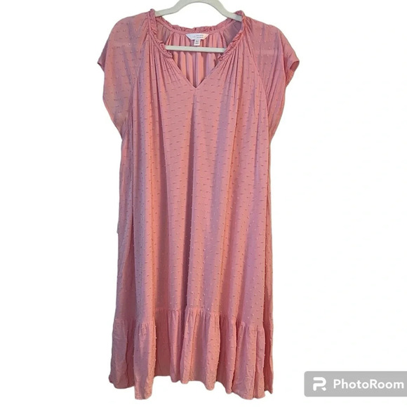 Women's LC Lauren Conrad Keyhole Dress, Sugar Pink, Size XL - Picture 3 of 5